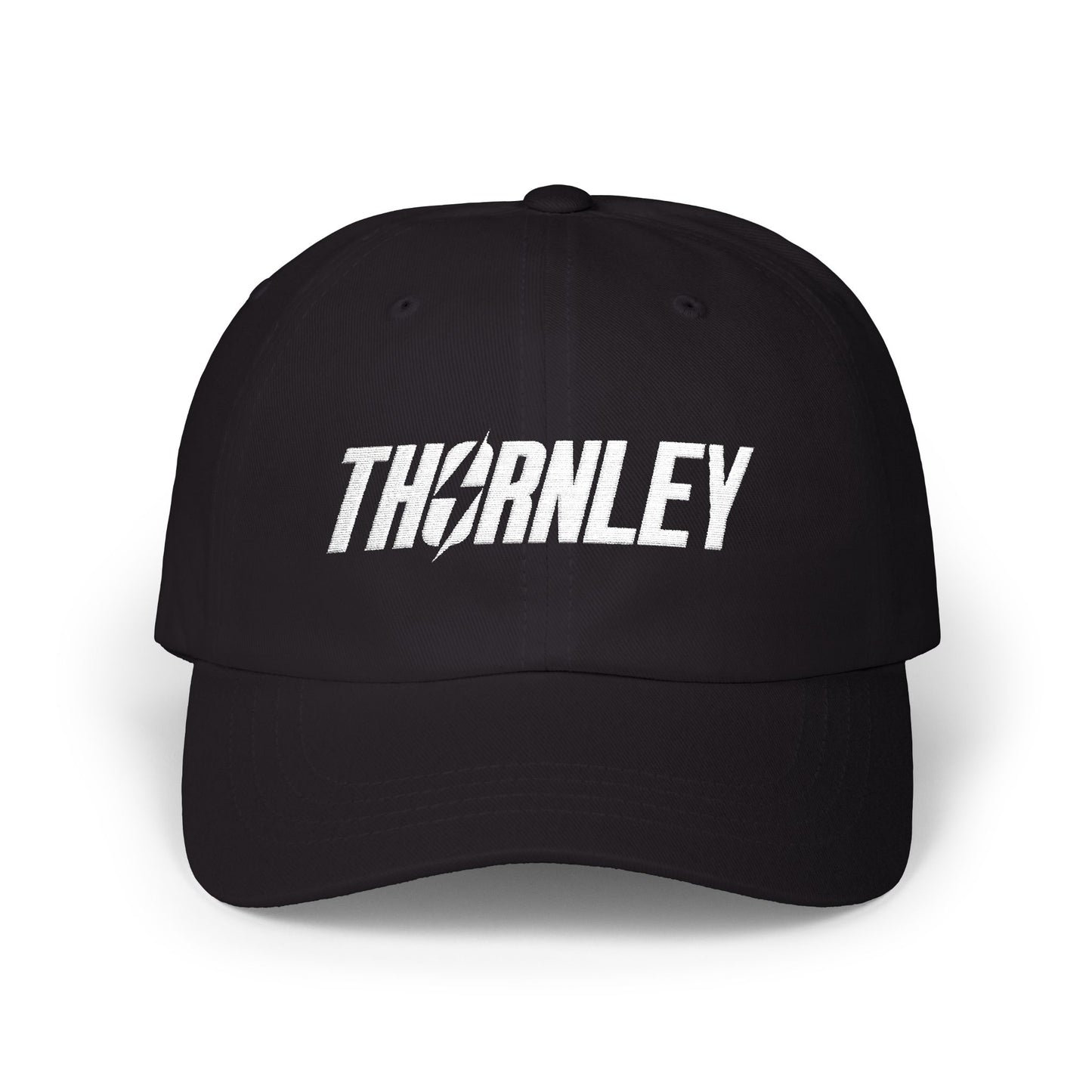 Classic Thornley Embroidered Baseball Cap - Black