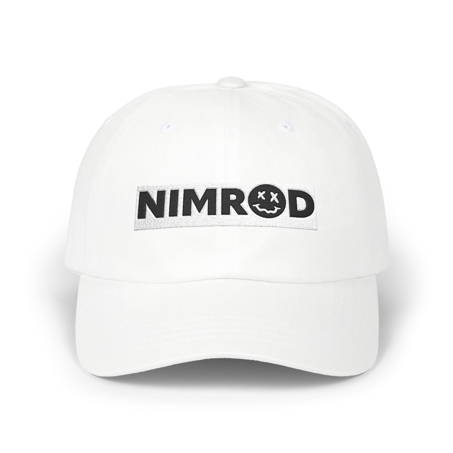 Nimrod Embroidered Baseball Cap - White
