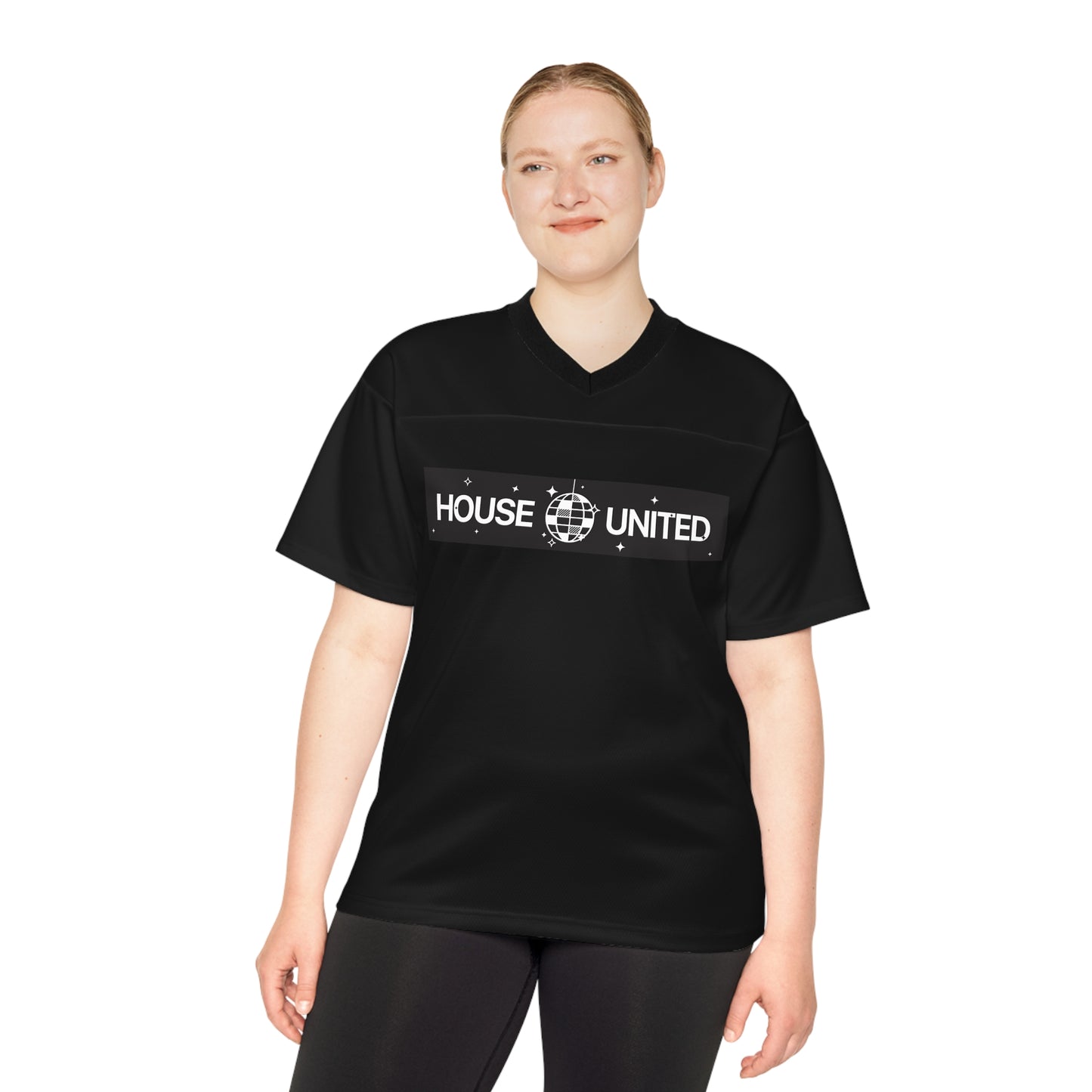 House United Unisex Football Jersey - Black