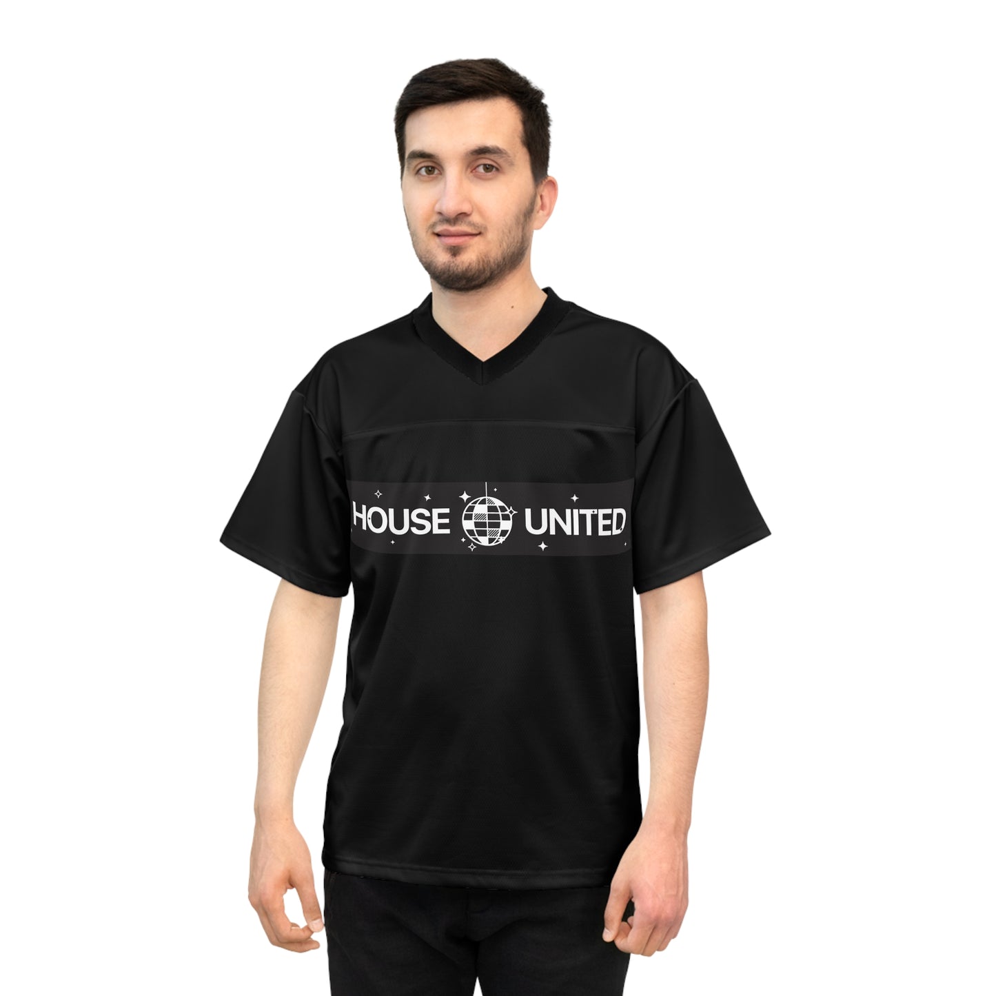 House United Unisex Football Jersey - Black