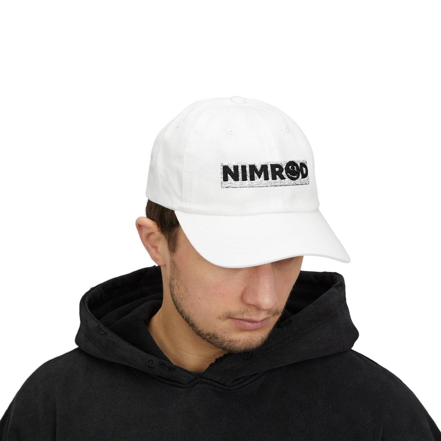 Nimrod Embroidered Baseball Cap - White