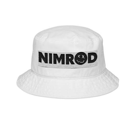 Nimrod Embroidered Bucket Hat - White
