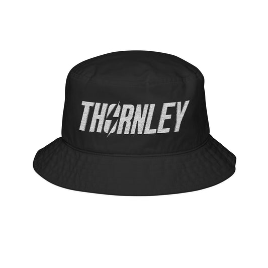 Thørnley Embroidered Bucket Hat - Black